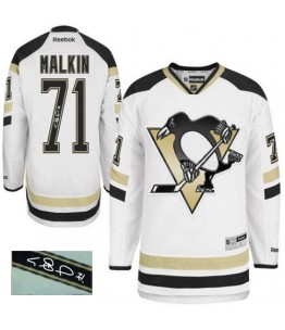 NHL Evgeni Malkin Pittsburgh Penguins Authentic 2014 Stadium Series Autographed Reebok Jersey - White
