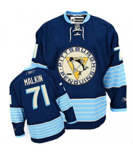 NHL Evgeni Malkin Pittsburgh Penguins Youth Authentic New Third Winter Classic Vintage Reebok Jersey - Navy Blue