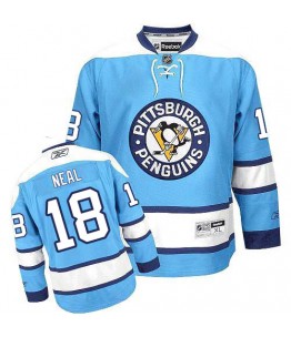 NHL James Neal Pittsburgh Penguins Premier Third Reebok Jersey - Light Blue