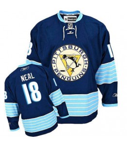 NHL James Neal Pittsburgh Penguins Premier New Third Winter Classic Vintage Reebok Jersey - Navy Blue