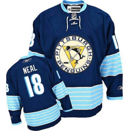 NHL James Neal Pittsburgh Penguins Youth Authentic New Third Vintage Reebok Jersey - Navy Blue