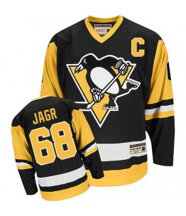 NHL Jaromir Jagr Pittsburgh Penguins Authentic Throwback CCM Jersey - Black