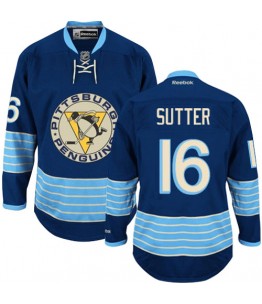 NHL Brandon Sutter Pittsburgh Penguins Premier New Third Winter Classic Vintage Reebok Jersey - Navy Blue