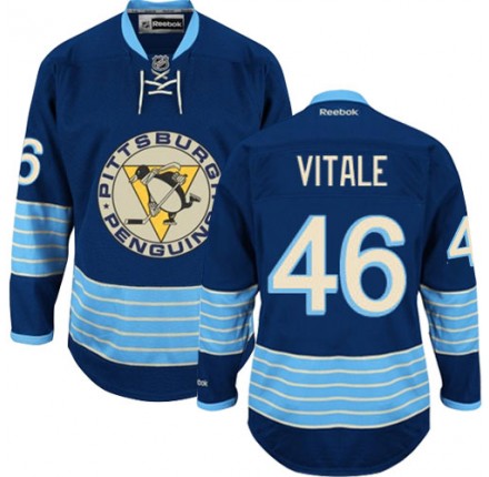 NHL Joe Vitale Pittsburgh Penguins Authentic New Third Winter Classic Vintage Reebok Jersey - Navy Blue