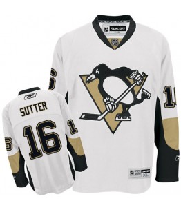 NHL Brandon Sutter Pittsburgh Penguins Authentic Away Reebok Jersey - White