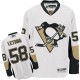 NHL Kris Letang Pittsburgh Penguins Authentic Away Reebok Jersey - White