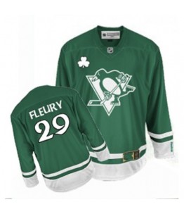 NHL Marc-Andre Fleury Pittsburgh Penguins Authentic St Patty's Day Reebok Jersey Authentic St Patty's Day Reebok Jersey - Green