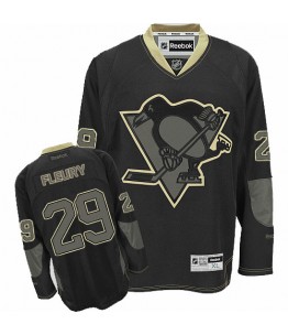 NHL Marc-Andre Fleury Pittsburgh Penguins Premier Reebok Jersey Premier Reebok Jersey - Black Ice