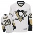 NHL Marc-Andre Fleury Pittsburgh Penguins Women's Authentic Away Reebok Jersey - White