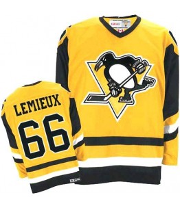 NHL Mario Lemieux Pittsburgh Penguins Premier Throwback CCM Jersey - Orange