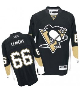 NHL Mario Lemieux Pittsburgh Penguins Premier Home Reebok Jersey - Black
