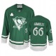 NHL Mario Lemieux Pittsburgh Penguins Authentic St Patty's Day Reebok Jersey - Green