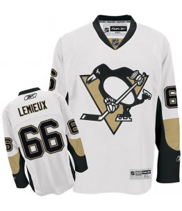 NHL Mario Lemieux Pittsburgh Penguins Authentic Away Reebok Jersey - White