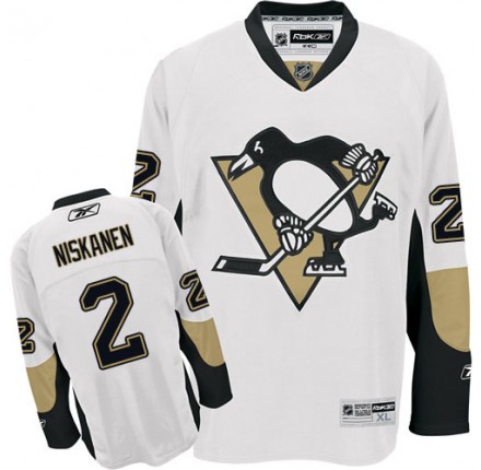 NHL Matt Niskanen Pittsburgh Penguins Authentic Away Reebok Jersey - White