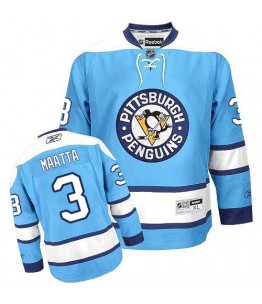 NHL Olli Maatta Pittsburgh Penguins Authentic Third Reebok Jersey - Light Blue