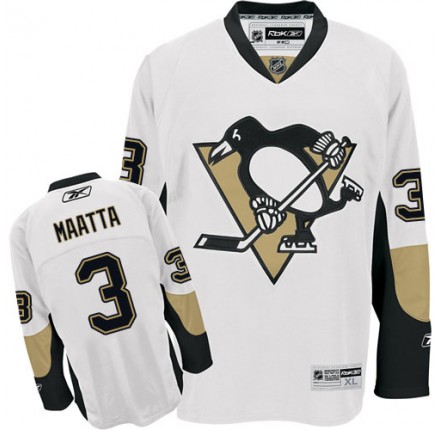 NHL Olli Maatta Pittsburgh Penguins Premier Away Reebok Jersey - White