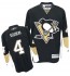 NHL Rob Scuderi Pittsburgh Penguins Authentic Home Reebok Jersey - Black