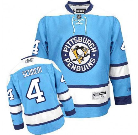 NHL Rob Scuderi Pittsburgh Penguins Premier Third Reebok Jersey - Light Blue