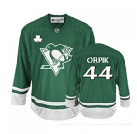 NHL Brooks Orpik Pittsburgh Penguins Premier St Patty's Day Reebok Jersey - Green