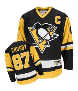 NHL Sidney Crosby Pittsburgh Penguins Authentic Throwback CCM Jersey - Black