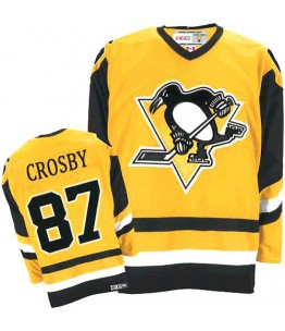 NHL Sidney Crosby Pittsburgh Penguins Premier Throwback CCM Jersey - Orange