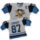 NHL Sidney Crosby Pittsburgh Penguins White/ Premier Throwback CCM Jersey - Blue