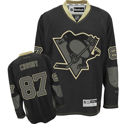 NHL Sidney Crosby Pittsburgh Penguins Premier Reebok Jersey - Black Ice