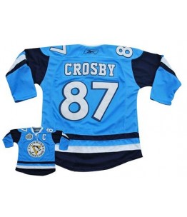 NHL Sidney Crosby Pittsburgh Penguins Authentic Winter Classic Vintage Reebok Jersey - Blue