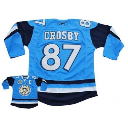 NHL Sidney Crosby Pittsburgh Penguins Premier Winter Classic Vintage Reebok Jersey - Blue