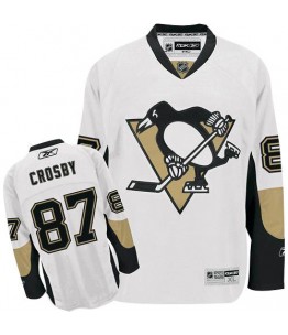 NHL Sidney Crosby Pittsburgh Penguins Premier Away Reebok Jersey - White