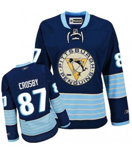 NHL Sidney Crosby Pittsburgh Penguins Women's Authentic New Third Winter Classic Vintage Reebok Jersey - Navy Blue