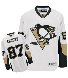 NHL Sidney Crosby Pittsburgh Penguins Women's Authentic Away Reebok Jersey - White