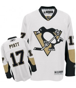 NHL Taylor Pyatt Pittsburgh Penguins Authentic Away Reebok Jersey - White