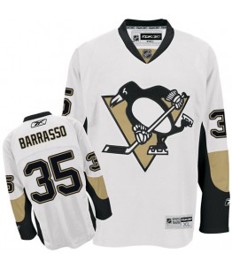 NHL Tom Barrasso Pittsburgh Penguins Premier Away Reebok Jersey - White