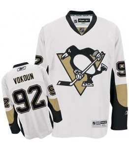 NHL Tomas Vokoun Pittsburgh Penguins Authentic Away Reebok Jersey - White
