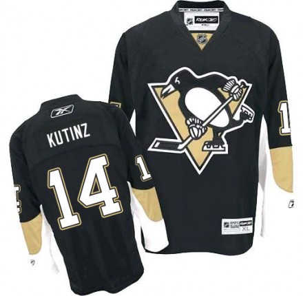 NHL Chris Kunitz Pittsburgh Penguins Authentic Home Reebok Jersey - Black