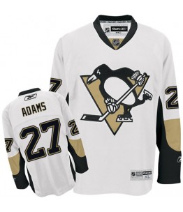 NHL Craig Adams Pittsburgh Penguins Authentic Away Reebok Jersey - White
