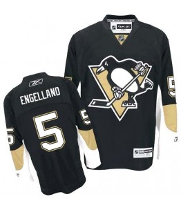 NHL Deryk Engelland Pittsburgh Penguins Premier Home Reebok Jersey - Black