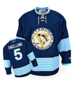 NHL Deryk Engelland Pittsburgh Penguins Authentic New Third Winter Classic Vintage Reebok Jersey - Navy Blue