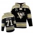 NHL Evgeni Malkin Pittsburgh Penguins Old Time Hockey Authentic Sawyer Hooded Sweatshirt Jersey - Black